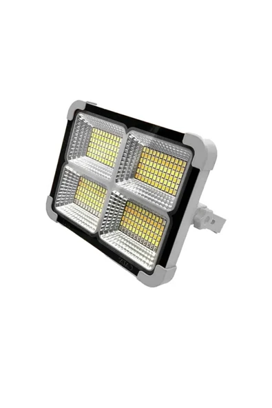 Cata Ct-4698 Güneş Enerjili Şarjlı Solar Led Projektör 200w Çakarlı Fener 6400k ürün görseli 1