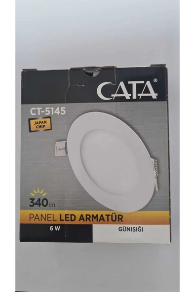 Cata Ct-5145 Led Spot 6w 3200k (GÜNIŞIĞI) Japan Çipli Ve Alüminyum Kasalı 5 Adet ürün görseli 1