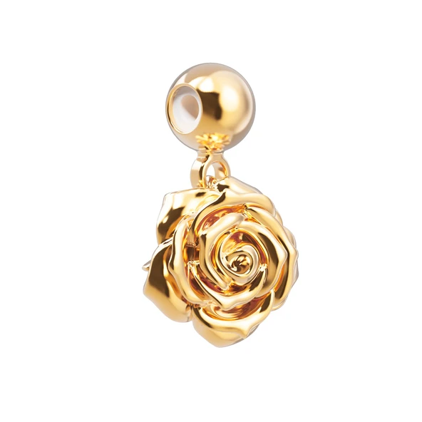 Chocli 18 Ayar Altın Kaplama Charm -  Rose ürün görseli 1