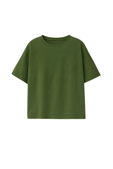 Unisex Basic Kısa Kollu Çocuk T-Shirt - Resim 8