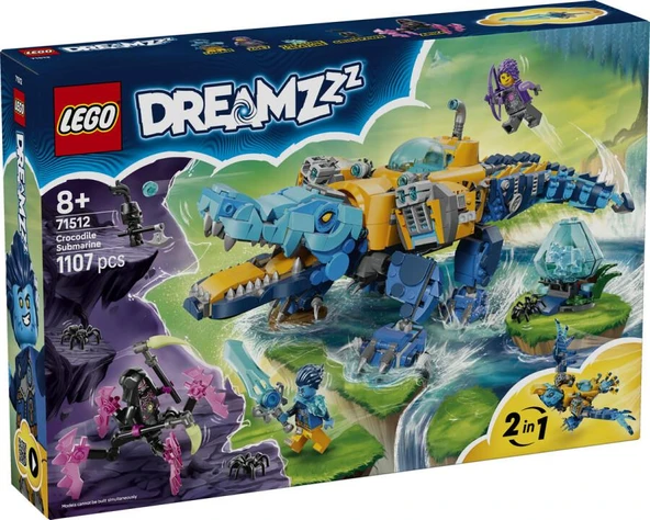 LEGO Dreamzzz 71512 Crocodile Submarine ürün görseli 1