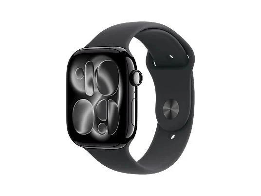 APPLE Watch Series 11 GPS 46mm Jet Black Aluminium Case with Black Sport Band M/L Teşhir ürün görseli 1