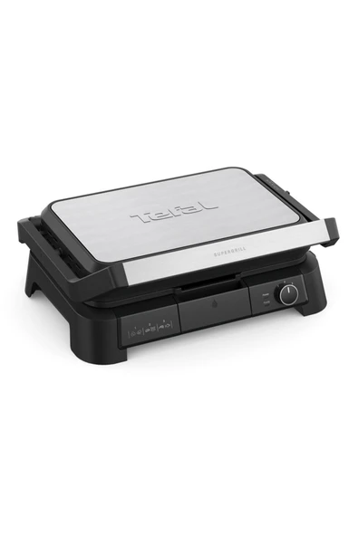 Tefal SuperGrill 3in1 Inox 2000 W Izgara ve Tost Makinesi ürün görseli 1