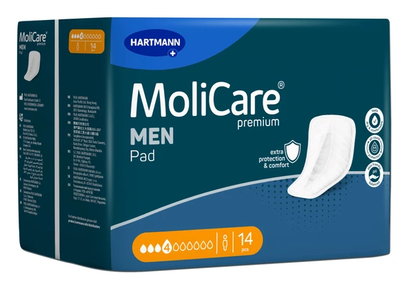MOLİCARE MEN PAD 4 DAMLA ERKEK MESANE PEDİ  14 LÜ* 6 PAKET ürün görseli 1