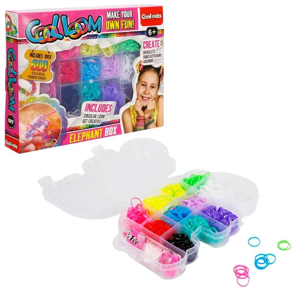 Paulinda Cool Loom Fil Kutulu Lastik Bilektik ve Takı Yapım Seti ürün görseli 1