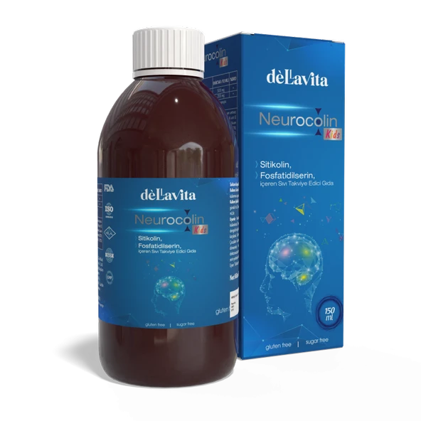 Dellavita Neurocolin Kids, 150ml Sitikolin Şurup ürün görseli 1