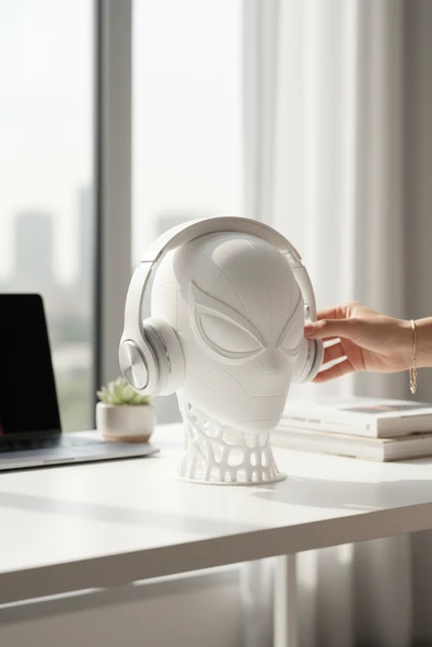 Spiderman Figürlü Kulaklık Standı - Resim 3
