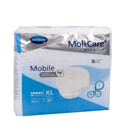 MOLİCARE 6 DAMLA 2140 GR EMİŞ KAPASİTELİ KÜLOT BEZ XLARGE 14 LÜ ürün görseli 1