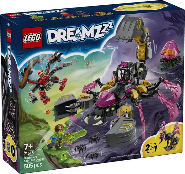 LEGO Dreamzzz 71513 Nightmare Scorpion Digger ürün görseli 1