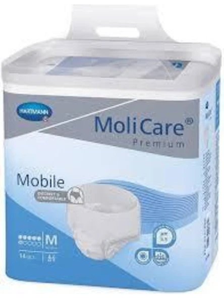 MOLİCARE 6 DAMLA 1662 GR EMİŞ KAPASİTELİ KÜLOT BEZ MEDİUM 14 LÜ ürün görseli 1