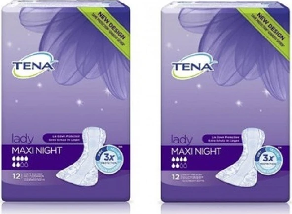 TENA MESANE PEDİ MAXİ NİGHT 2*12 ADET ürün görseli 1