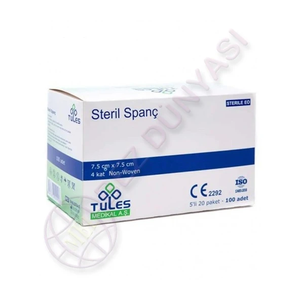 TULES SPANC 7,5*7,50 100*10 PAKET ürün görseli 1