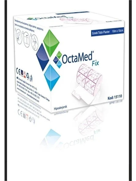 OCTAMED ESNEK TIBBİ PLASTER 10MX10CM 12  ADET ürün görseli 1
