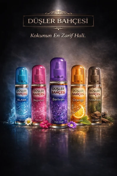 Düşler Bahçesi 150 ml Kalıcı Sprey Parfüm(3 adet) ürün görseli 1