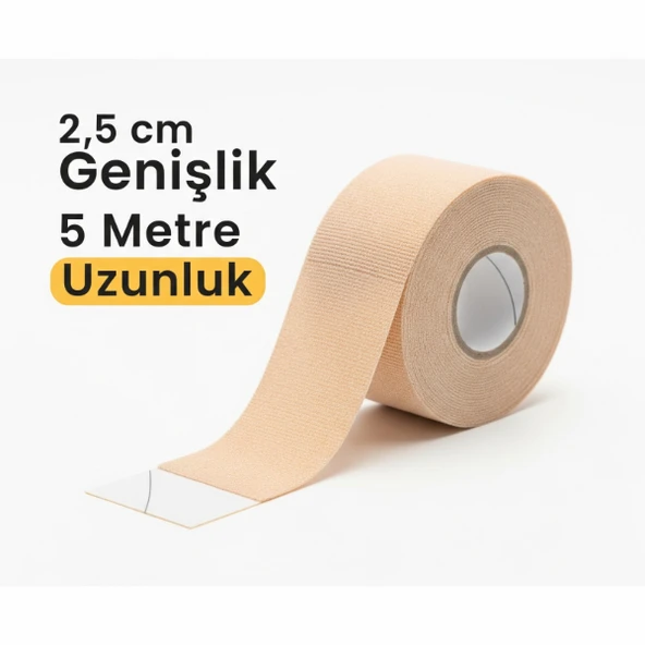 Kinezyo Ağrı Bandı 2.5 cm X 5 m Ten Rengi ürün görseli 1