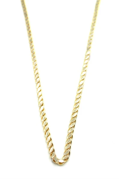 Arpa Zincir Kolye-45 cm - Altın - Resim 2