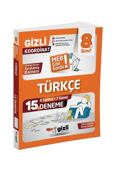8. Sınıf Türkçe 15 li Deneme Gizli Yayınları ürün görseli 1