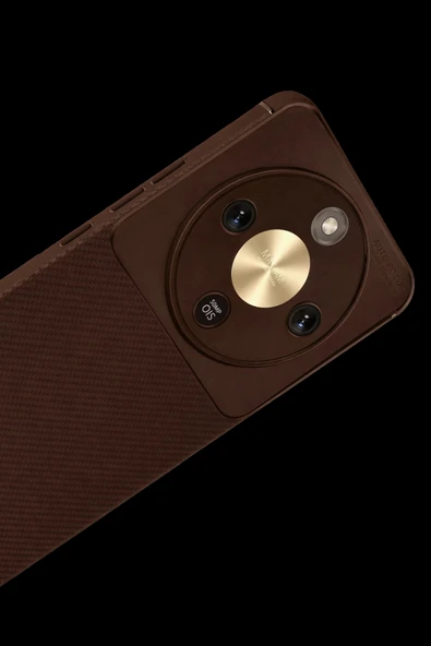 Huawei Honor Magic 8 Lite Auto Focus Karbon Kapak - Kahverengi ürün görseli 1