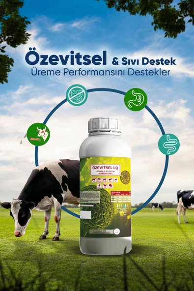 ÖZTAR İLAÇ Özevitsel Büyükbaş & Küçükbaş Vitamin E Selenyum Büyüme ve Gelişim İçin 1 L ürün görseli 1