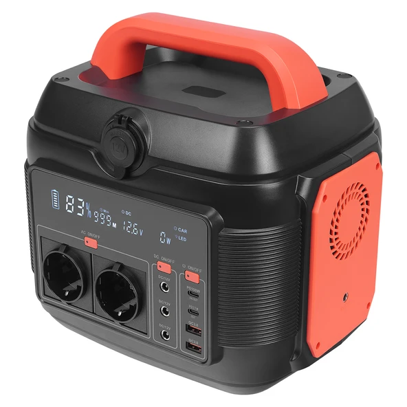 S-Link Ops600 600W 160.000Mah 576Wh Led Lambalı Saf Sinüs Multi-Output Lcd Taşınabilir Güç Kaynağı ürün görseli 1