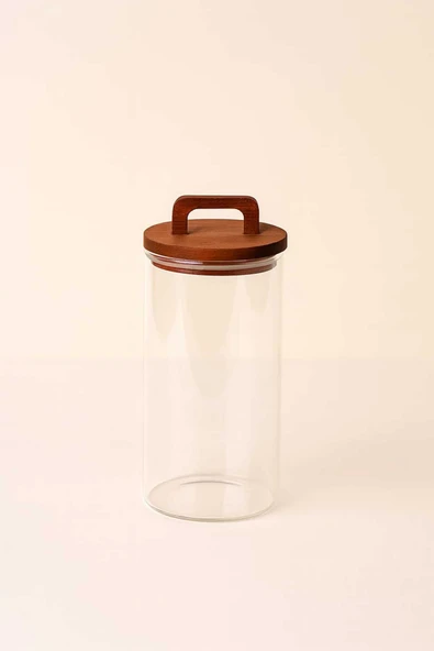 Kavanoz PINTEREST AKASYA KAPAKLI 1200 ML CAM KAVANOZ ürün görseli 1
