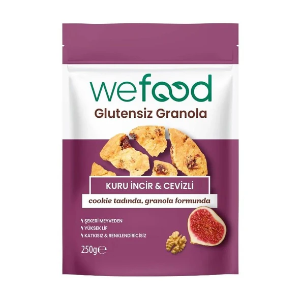 Wefood Glutensiz Granola Kuru İncir Cevizli 250 Gr ürün görseli 1
