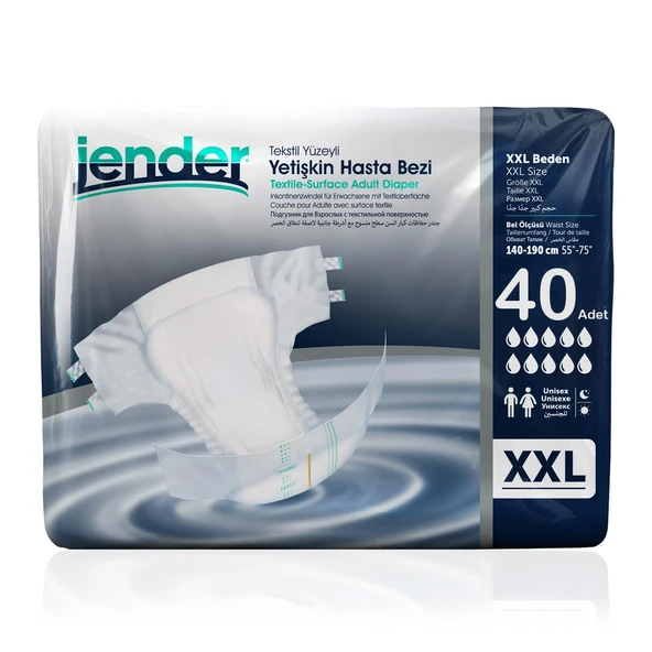 Jender Bel Bantlı Hasta Bezi XX-Large Beden 40 Adet ürün görseli 1