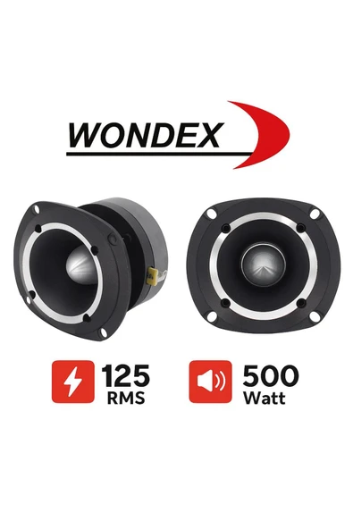wondex Wdx-77 Spl Dome Tweeter Çifti 1000wat-250w Rms 10 Cm Tiz 1. Sınıf Kalite ürün görseli 1