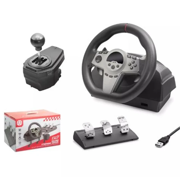 Nodar Nd757 Direksiyon Seti Siyah 270° Ps4-Ps3-Pc-Xbox One-N-Sw-Xbox Series-S P4 Slim P4 Pro Siyah ürün görseli 1