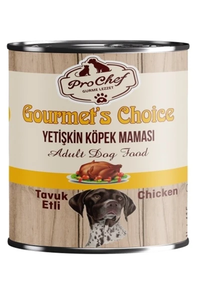 Prochef 16 Adet Gourmet's Choice Yetişkin Köpek Maması | 415 Gr Tavuk Etli Konserve Yaş Mama ürün görseli 1