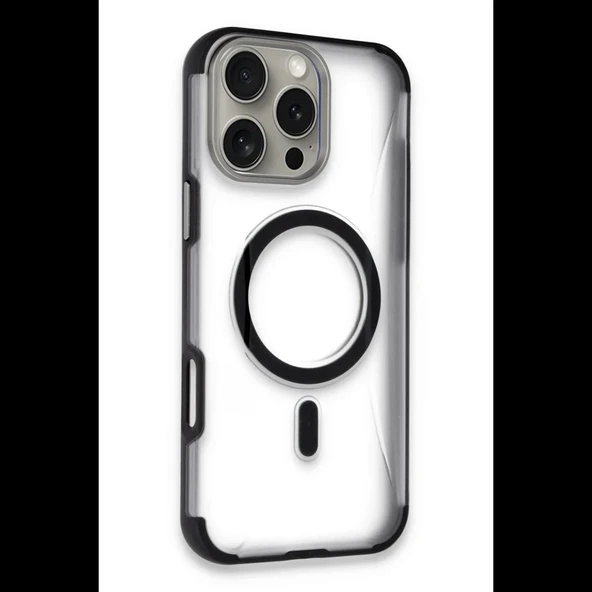 iPhone 16 Pro Hilton Magsafe Kapak - Siyah - Resim 3
