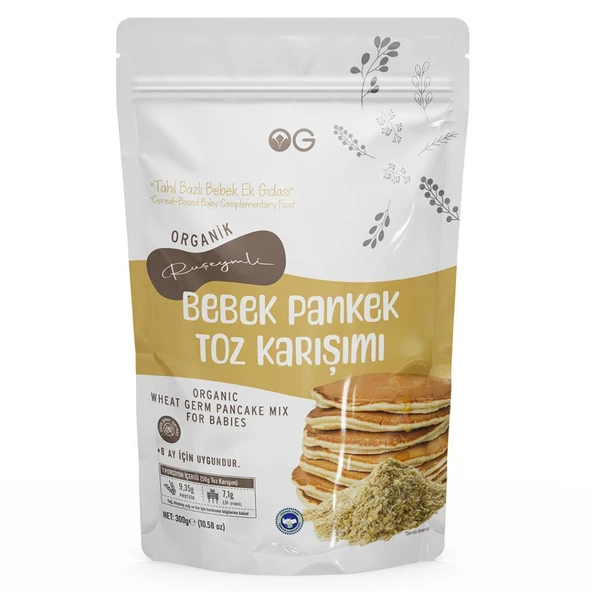 Og Natural Organik Ruşeymli Bebek Pankek Toz Karışımı 300 gr ürün görseli 1
