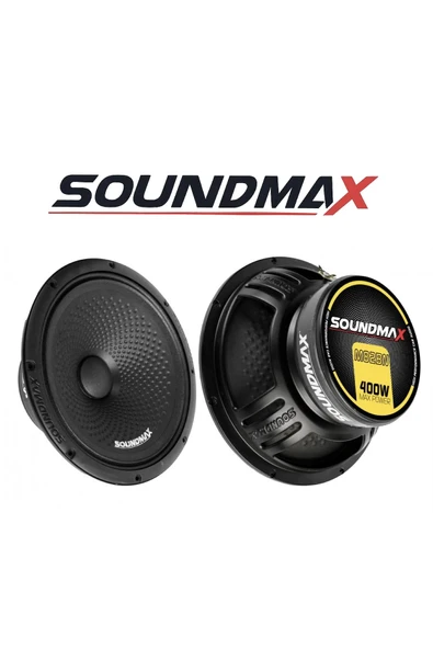 Soundmax Sx-M82BN Çifti 800wat-400w Rms deprem serisi 20 Cm Oto Midrange Hoparlör ürün görseli 1