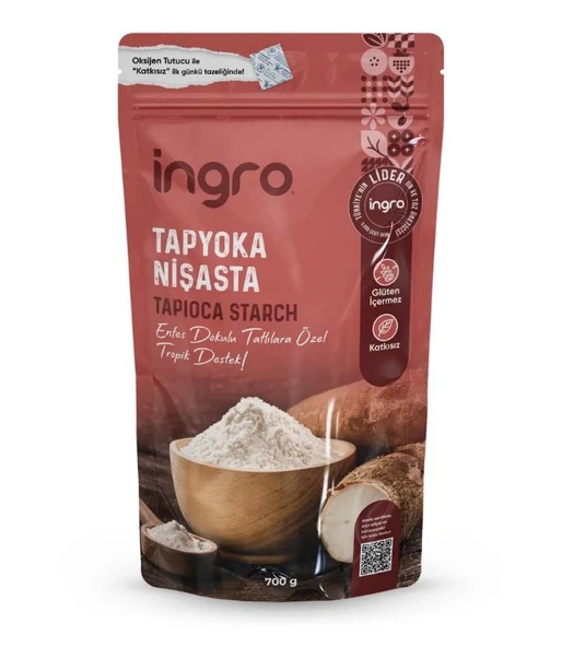 İngro Glutensiz Tapyoka Nişasta 700 Gr ürün görseli 1
