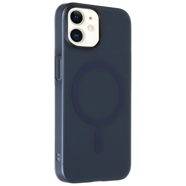iPhone 11 Tuna PC Slim Magsafe Kapak - Lacivert - Resim 3
