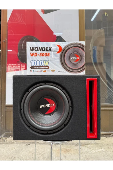 wondex Wd-3038 L Port Kabinli 30 Cm Subwoofer Bas 1000Wat 350W Rms bufır ürün görseli 1