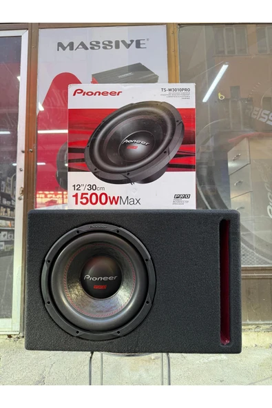 Pioneer Ts-W3010 Pro L Port Kabinli 1500wat 600 Rms 30cm Subwoofer Bas Pro Seri Çift Bobin ürün görseli 1