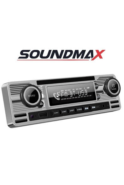 Soundmax Sx-Mx61cl Nostaljik Oto Teyp amfi Çıkışlı App Knt rgb Type c Usb Bluetooth Classic Seri ürün görseli 1
