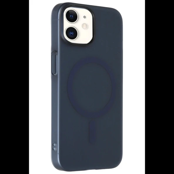 iPhone 11 Tuna PC Slim Magsafe Kapak - Lacivert - Resim 2