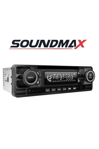 Soundmax Sx-Mx65cl Nostaljik Oto Teyp 2 amfi Çıkışlı App Knt rgb Type c Usb Bluetooth Classic Seri ürün görseli 1
