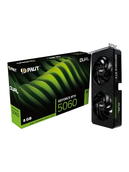 Palit Geforce Rtx5060 Dual 8Gb 128Bit Gddr7 Ne75060019P1-Gb2063D Ekran Kartı ürün görseli 1