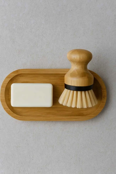 Bulaşıklık PİNTEREST BAMBU FIRÇA MUTFAK-BANYO-BULAŞIK ürün görseli 1
