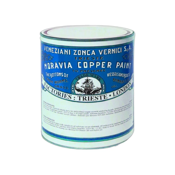 Moravia Copper Antifouling Bakır Esaslı Mavi Zehirli Boya Tekne ve Gemi Boyası 1 Kg ürün görseli 1