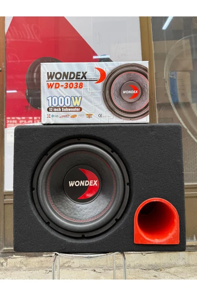 wondex Wd-3038 Kabinli 30 Cm Subwoofer Bas Bufır 1000wat-350w Rms Maximum Power ürün görseli 1