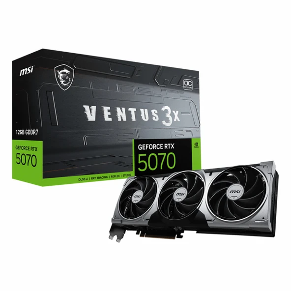 MSI Ventus 3X GeForce RTX 5070 OC 12GB GDDR7 192Bit HDMI/DP Ekran Kartı ürün görseli 1