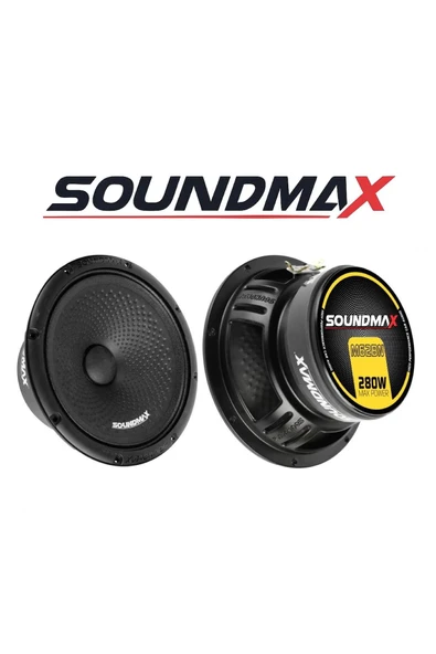 Soundmax Sx-M62BN Çifti 560wat-280w Rms deprem serisi 16 Cm Oto Midrange Hoparlör ürün görseli 1