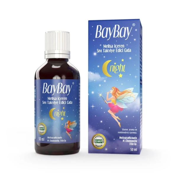 Baybay Night Melisa İçeren Bitkisel Damla 50 ml ürün görseli 1