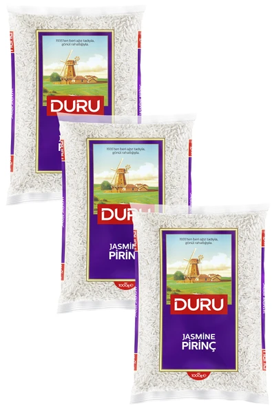 Duru Jasmine Pirinç 1 kg x 3 Adet ürün görseli 1