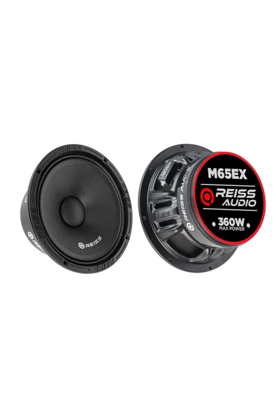 Reiss Audio Rs-M65ex 360Watt-180W Rms 16cm Metal Kapaklı Oto Midrange Hoparlör Takım ürün görseli 1
