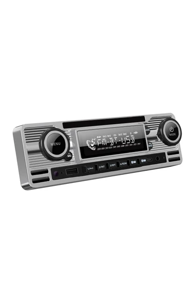 Soundmax SX-MX61CL Retro Stil Gümüş Renk Teyp Bluetooth/USB/AUX/FM/4*50W/MP3 ürün görseli 1